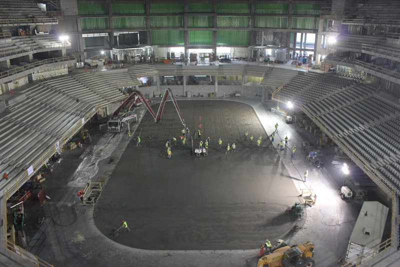 Pinnacle Bank Arena – Concrete Placement